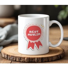 BB Design Best Muslım Tasarımlı Beyaz Seramik Baskılı Kupa Bardak 330 ml