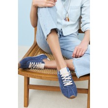 Ziya, Kadın Hakiki Deri Sneaker 1511035Z63001 Lacivert