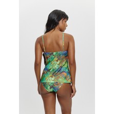 Louren T14002 Biye Detaylı Ince Askılı Tankini