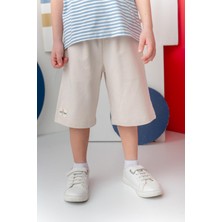 Erkek Çocuk Diz Altı Şort - Taş Rengi