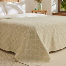 Kaşmir Home Daisy %100 Pamuk Çift Kişilik Pike Takımı Somon
