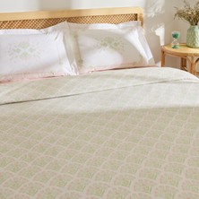Kaşmir Home Daisy %100 Pamuk Çift Kişilik Pike Takımı Somon