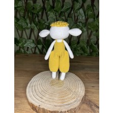 Amigurumi  Sarı Tulumlu Kuzucuk/ Oyun Arkadaşı & Uyku Arkadaşı