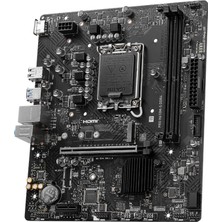 Msı MB Pro H610M-S Ddr4 Soket 1700 Ddr4 3200(OC) HDMI  M.2 Usb3.2 1x 1g Lan Matx