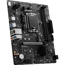 Msı MB Pro H610M-S Ddr4 Soket 1700 Ddr4 3200(OC) HDMI  M.2 Usb3.2 1x 1g Lan Matx
