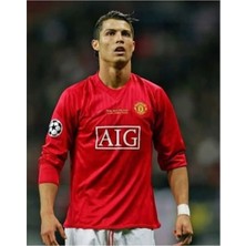 Sidas Uzun Kol M.united. Ronaldo Kırmızı Yetişkin Forması