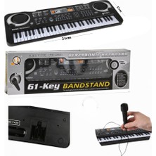 Multizone 61 Tuşlu Elektronik Org Klavye Mikrofonlu Karaoke Pilli Eğitici Müzik Seti 2-13 Yaş