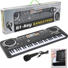 Multizone 61 Tuşlu Elektronik Org Klavye Mikrofonlu Karaoke Pilli Eğitici Müzik Seti 2-13 Yaş