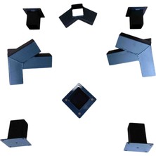 Mrc 32 Kapı Teras Gölgelik Kiti Bracket 30° Demir Bağlantı Pergola Çardak 8 x 8 cm  Duvar Montaj Aparatı Seti Çadır Tente Carport Bungalov Bahçe Evi Kulübe