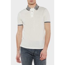 Emporio Armani Streç Pamuklu Regular Fit Düğmeli Polo Yaka T Shirt Erkek Polo Yaka T Shirt EM000852 AF12955 F0067