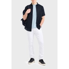 Armani Exchange Streç Pamuklu Slim Fit Normal Bel Dar Paça Jeans Erkek Kot Pantolon XM000070 AF14267 U0001