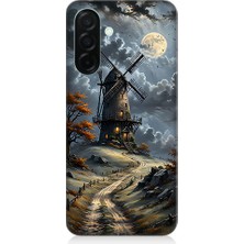 Teknomeg Samsung Galaxy A56 Uyumlu Yel Değirmeni  Desenli Silikon Kılıf