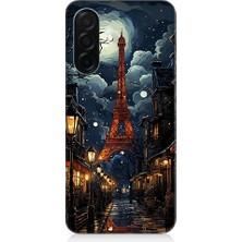Teknomeg Samsung Galaxy A56 Uyumlu Paris Sokakları  Desenli Silikon Kılıf