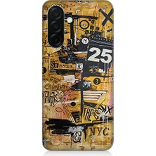 Teknomeg Samsung Galaxy A36 Uyumlu Karma Grafik  Desenli Silikon Kılıf