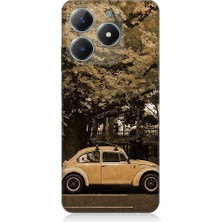 Teknomeg Realme C61 Uyumlu Klasik Vosvos  Desenli Silikon Kılıf