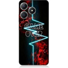 Teknomeg Realme Note 50 Uyumlu Oyun Bitti  Desenli Silikon Kılıf