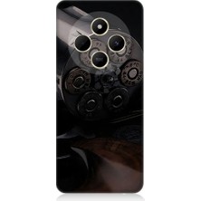 Teknomeg Redmi 14C Uyumlu Tabanca Silindiri  Desenli Silikon Kılıf