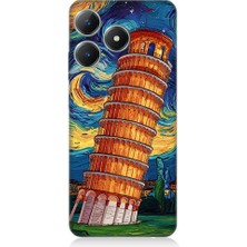 Teknomeg Realme Note 50 Uyumlu Pisa Kulesi  Desenli Silikon Kılıf