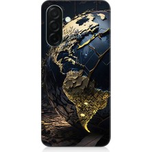 Teknomeg Samsung Galaxy A26 Uyumlu Dünya Haritası  Desenli Silikon Kılıf