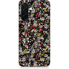 Teknomeg Samsung Galaxy A36 Uyumlu Küçük Figürler  Desenli Silikon Kılıf