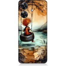 Teknomeg Realme Note 60 Uyumlu Yalnız Çocuk  Desenli Silikon Kılıf