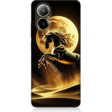 Teknomeg Realme 12 Lite Uyumlu Ay Kadını  Desenli Silikon Kılıf
