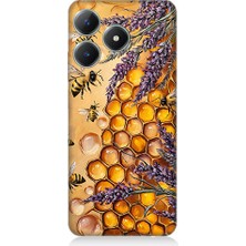 Teknomeg Realme Note 50 Uyumlu Bal Peteği  Desenli Silikon Kılıf