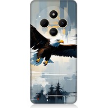 Teknomeg Redmi 14C Uyumlu Uçan Kartal  Desenli Silikon Kılıf