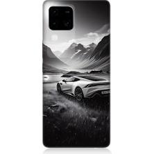 Teknomeg Vivo V30 Uyumlu Dağ Yolunda Araba  Desenli Silikon Kılıf