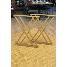 Metal Bank Sehpa Orta Sehpa Ayağı 2 Adet Ayak 42 cm Mobilya Ayağı
