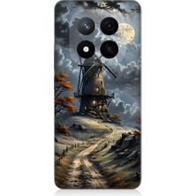Teknomeg Redmi Note 14 Pro Plus Uyumlu Yel Değirmeni  Desenli Silikon Kılıf