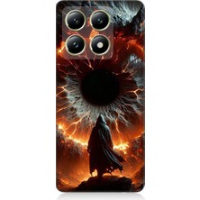 Teknomeg Xiaomi 14T Uyumlu Ateş Çemberi  Desenli Silikon Kılıf