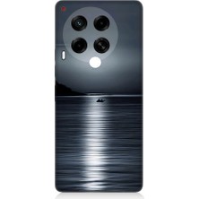 Teknomeg Tecno Camon 30 Uyumlu Ay Işığı  Desenli Silikon Kılıf