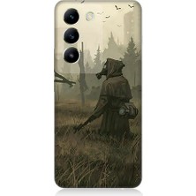 Teknomeg Vivo V30 Lite Uyumlu Ormanda Gizem  Desenli Silikon Kılıf