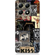 Teknomeg Xiaomi 14T Uyumlu Rock Posterleri  Desenli Silikon Kılıf