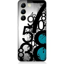 Teknomeg Vivo V30 Lite Uyumlu Sayısal Karmaşa  Desenli Silikon Kılıf