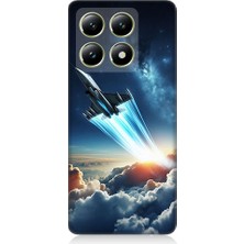 Teknomeg Xiaomi 14T Uyumlu Uzay Roketi  Desenli Silikon Kılıf