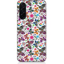 Teknomeg Samsung Galaxy A26 Uyumlu Çiçek Deseni  Desenli Silikon Kılıf