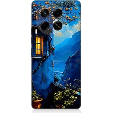 Teknomeg Tecno Camon 30 Uyumlu Dağ Evi  Desenli Silikon Kılıf