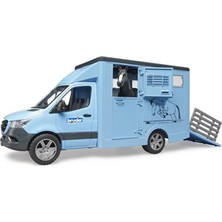 Bruder Mercedes Benz Sprinter At Nakil Aracı ve Siyah At BR02674