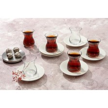 Peride Alumilite 6 Kişilik Çay Takımı