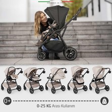 Elele Hera Travel Sistem Bebek Arabası Silver Bej