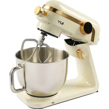 Easy Chef M123 1800W Güç 7l Hazne Stand Mikser Krem Gold