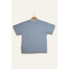 Erkek Çocuk Florida Baskılı T-Shirt - Mavi
