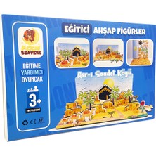 Moon Beavers Asrı Saadet Köyü Islami Eğitici Öğretici Geliştirici Hikayeleştirmeye Uygun Okula (Din Kültürü) Katkı Sağlayan Ahşap Sağlıklı Oyuncak