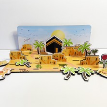 Moon Beavers Asrı Saadet Köyü Islami Eğitici Öğretici Geliştirici Hikayeleştirmeye Uygun Okula (Din Kültürü) Katkı Sağlayan Ahşap Sağlıklı Oyuncak