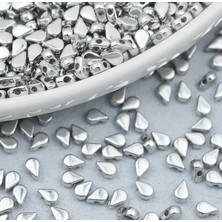 Yiğit Aksesuar 50 Adet Su Damlası Model Gümüş Renk Kararma Yapmaz Ara Aparat