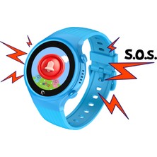 Wiky Watch 5 S Akıllı Çocuk Saati - Görüntülü Arama, Gps, Sos, Sağlık Takibi, Güvenli Alan mavi