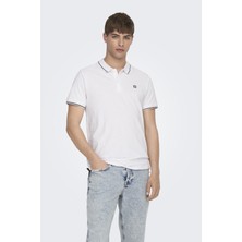 Only & Sons Onsfletcher Pamuklu Regular Fit Düğmeli Polo Yaka T Shirt Erkek Polo Yaka T Shirt 22024827