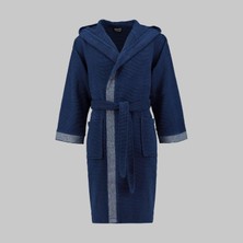 Sarev Street Lacivert %100 Pamuk X-Large Beden Bornoz